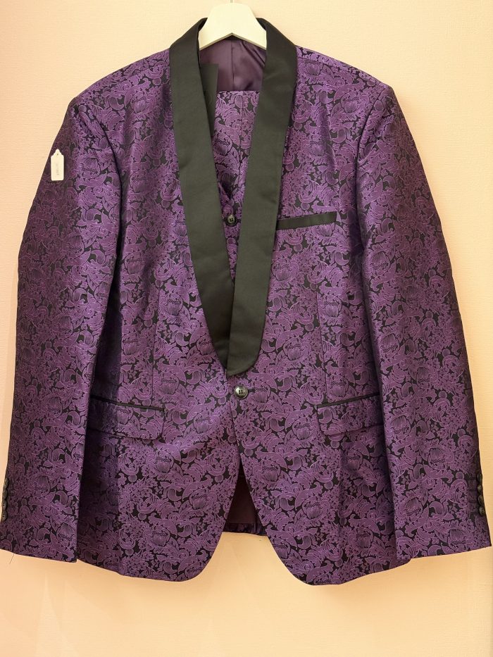 Velvet and Black designer 3 piece suit